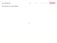 Tablet Screenshot of blankbook-theunsocialnetwork.info